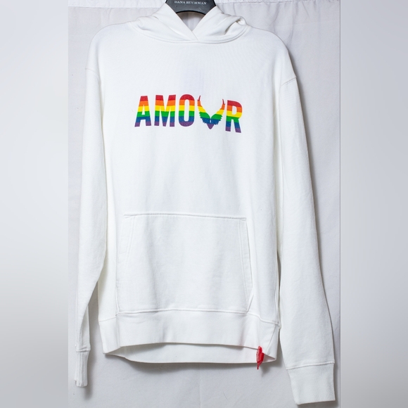 NWT Zadig & Voltaire hoodie sweatshirt Sanchi Amour wings S - Picture 9 of 11